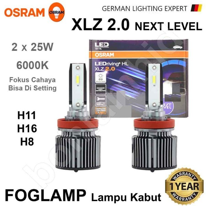 Lampu Led Innova Old Osram Headlamp H4 Premium 50W+Foglamp H11 Xlz 25W