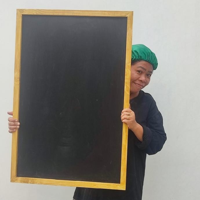 

Papan Tulis Kapur Blackboard Papan Cafe Gantung Ukuran 60x90 Mitrakayu L21N