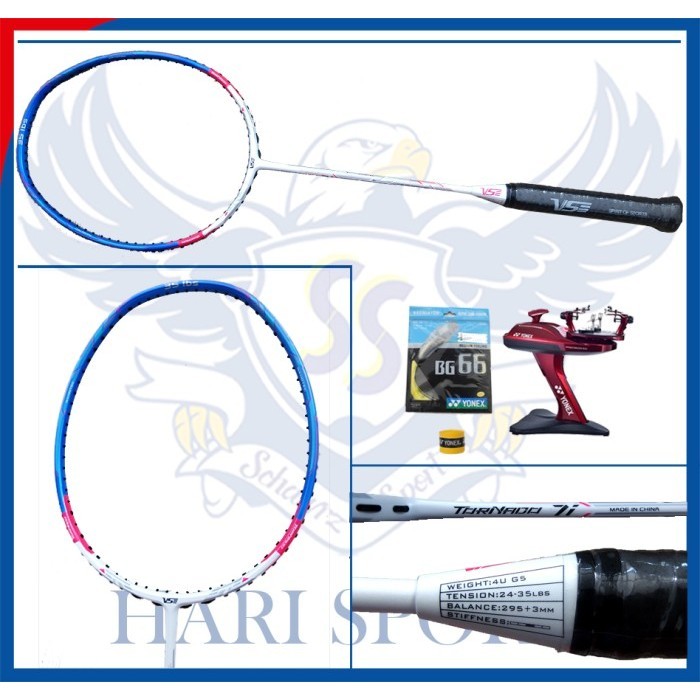 VSE TORNADO 7i 35LBS Original Raket Badminton Bulutangkis