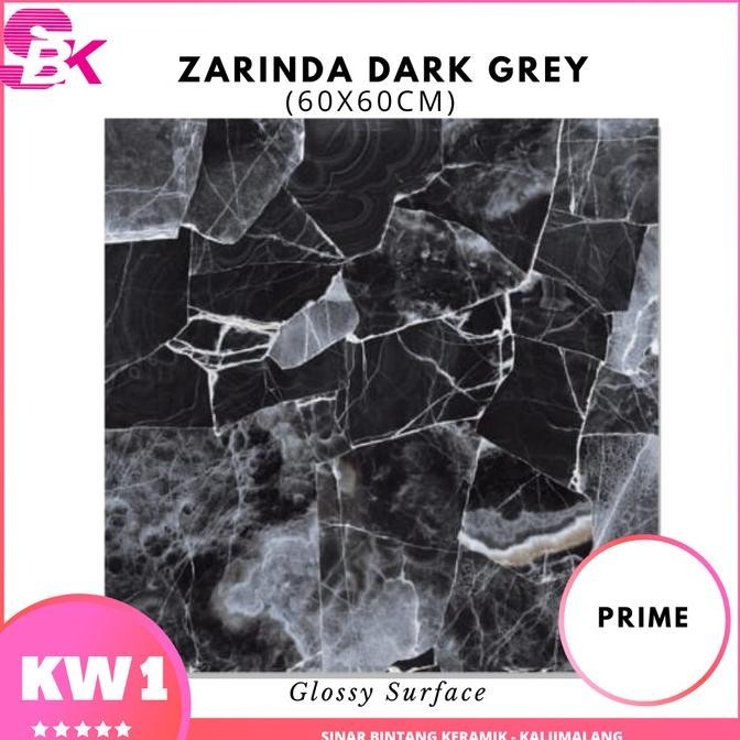 Granit Keren Granit Ruangan 60X60 Zarinda Dark Grey