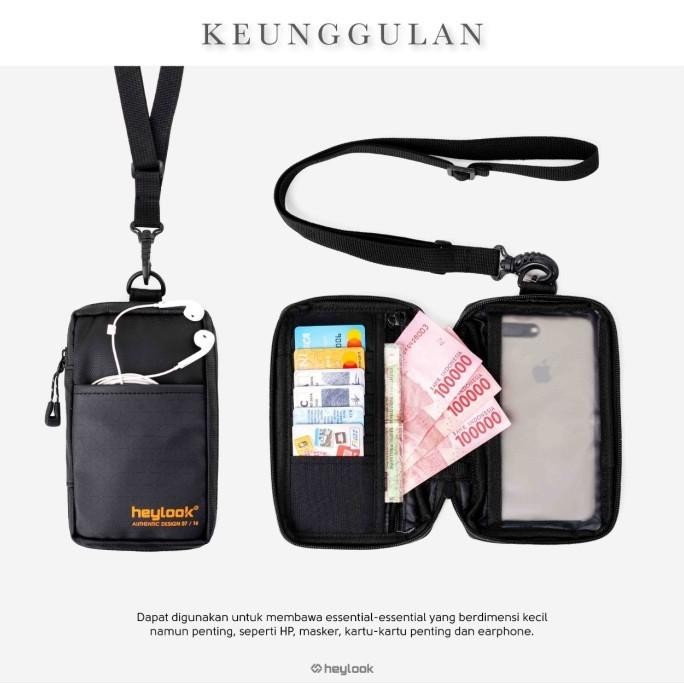 Tas Leher Tas Kalung Dompet Gantung Leher Tas Selempang Waterproof