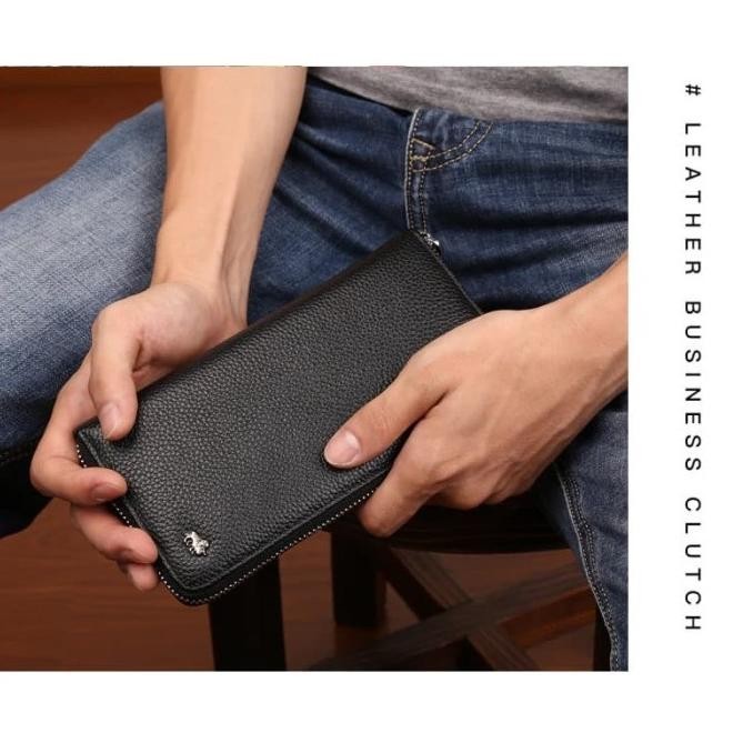 Bison Denim-Dompet Panjang Pria Kulit Sapi Asli (Bison 8195-1B)