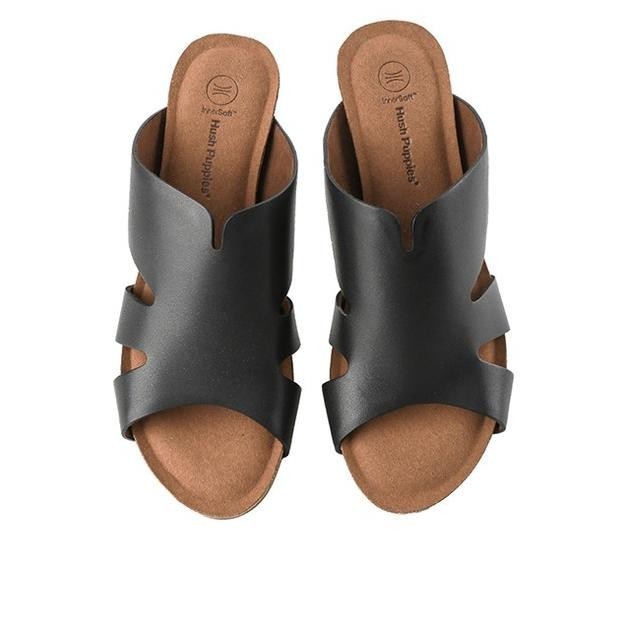 Hush Puppies Sandal Wedges Wanita Arthemis Holland Black