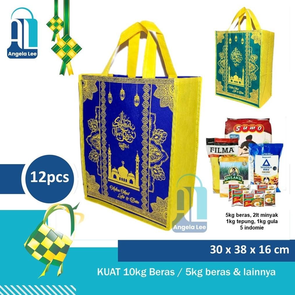 

CR - 12pcs Tas Lebaran Jumbo Bingkisan Tas Idul Fitri Ramadhan Syukuran THR Sirup TERLARIS