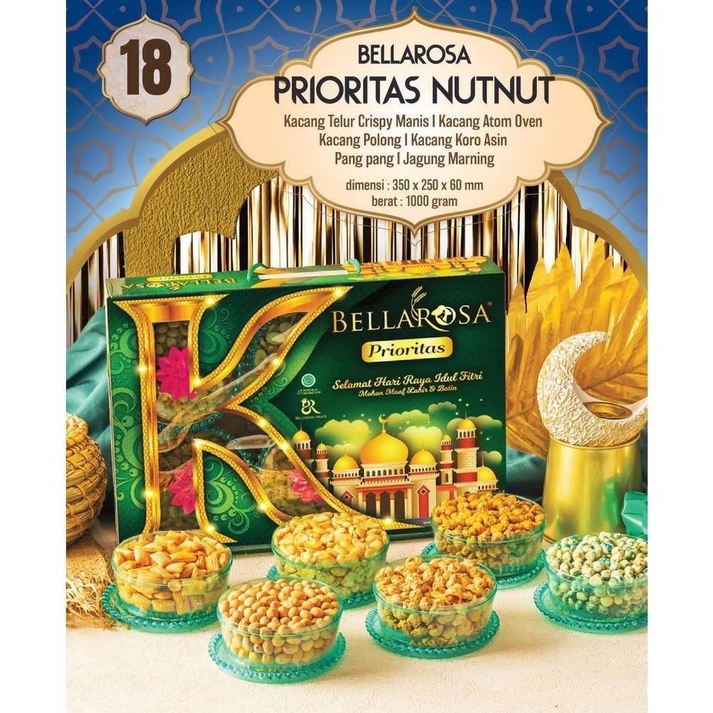 

CR - PROMO PAKET PRIORITAS NUT NUT KUE LEBARAN BELLAROSA ANEKA KACANG TERLARIS