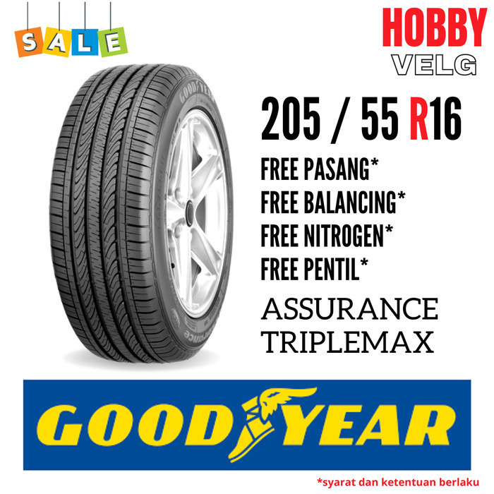 BAN MOBIL GOODYEAR ASSURANCE TRIPLEMAX 205 / 55 R16