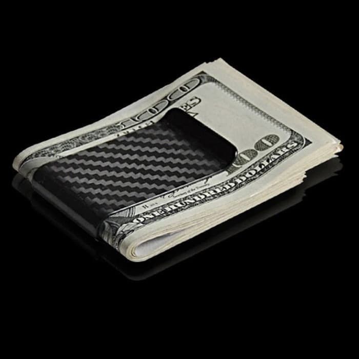 

BARANG TERLARIS Penjepit Uang - Money Clipper Cash Holder Real Carbon Glossy