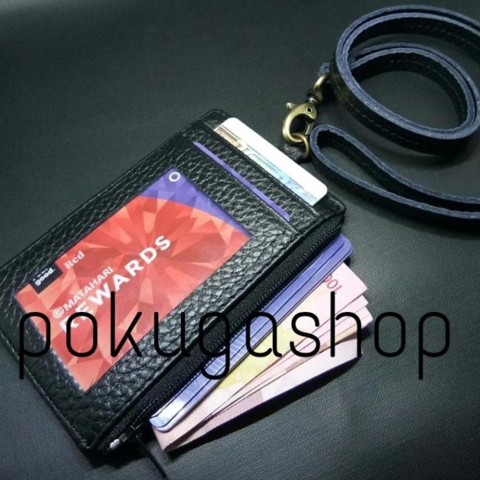 

BARANG TERLARIS Id card holder premium limited / name tag kulit asli/nametag kulit