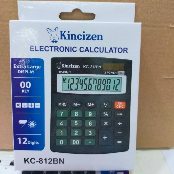 

Kalkulator Calculator Kincizen Kc 812 Bn 12 Digit Warna Hitam 812Bn