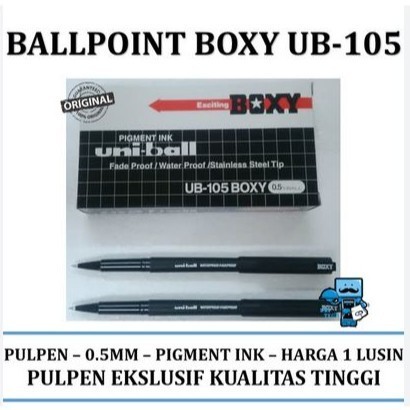 

Pulpen Pen Ballpoint Boxy UB-105 - lusin ( asli )