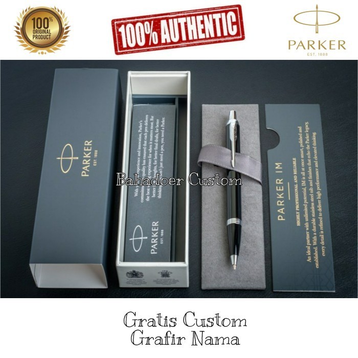 

PULPEN PARKER ORIGINAL IM BLACK SILVER CTRB GRATIS GRAFIR NAMA