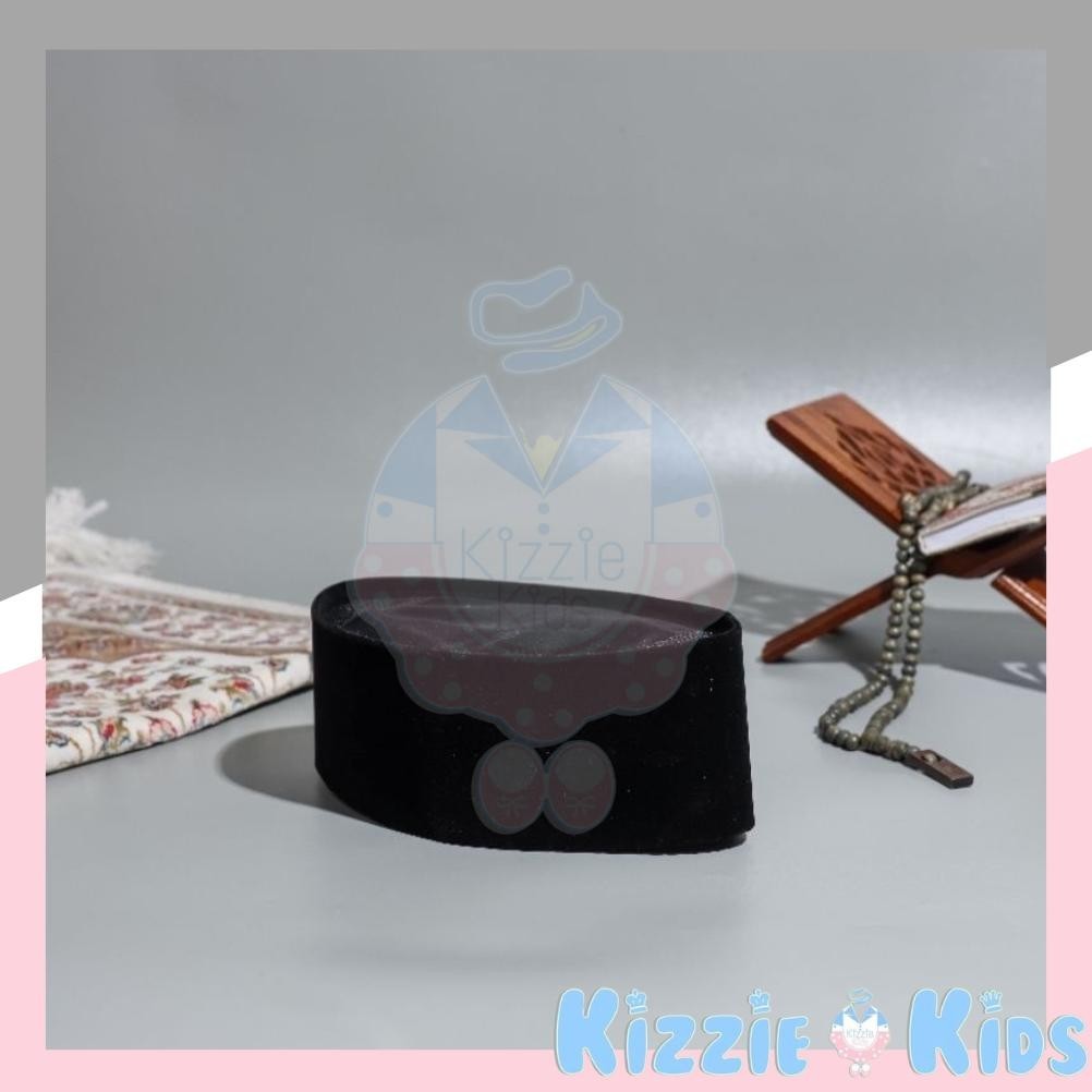 Peci Songkok Robbani Kopiah Hitam Polos Ac & Non Ac