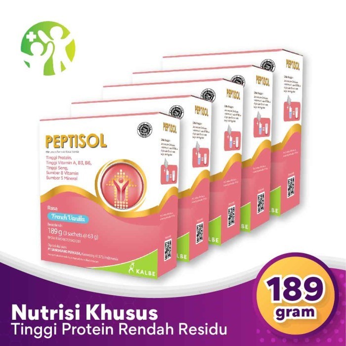 

Bundle 5 Box Peptisol - Nutrisi Tinggi Protein Rendah Residu