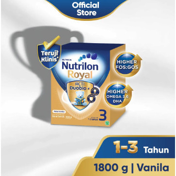 

Nutrilon Royal 3 Vanila Susu Pertumbuhan 1800 Gram