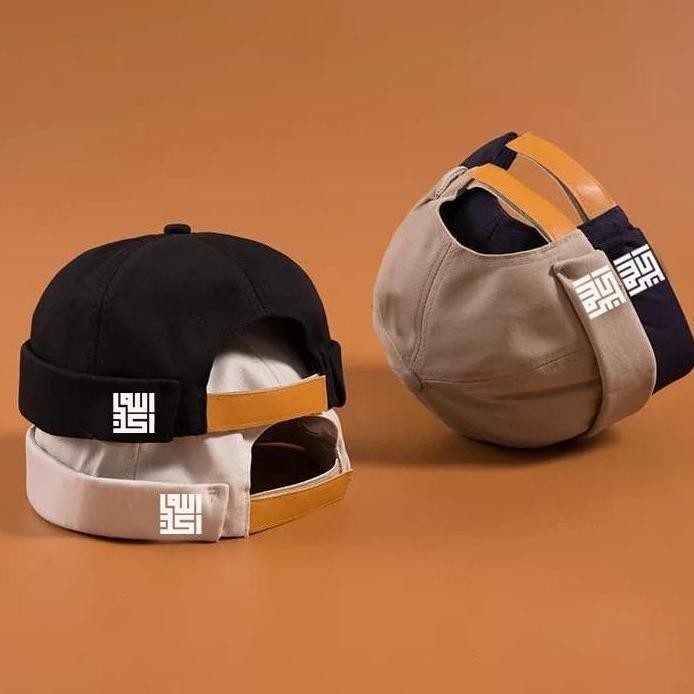 Topi Peci Miki Hat Topi Pria Dewasa Original Model Baru Peci Uas (Miki Hat) Logo Kaligrafi Muslim Ku