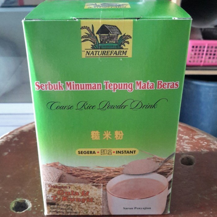 

DISKON Serbuk Minuman TEPUNG MATA BERAS MERAH Instan Sachet Rasa Nature Farm