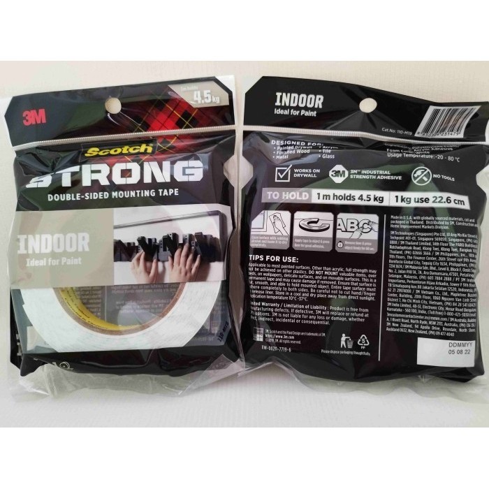 

PROMO 3M 110-M19 SCOTCH STRONG Double Sided Mounting Tape INDOOR