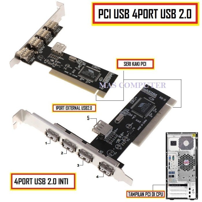 Terlaris Pci usb Card 4 port usb 2.0/Pci usb Hub/Pci usb 4 port/Pci Card Usb SALE