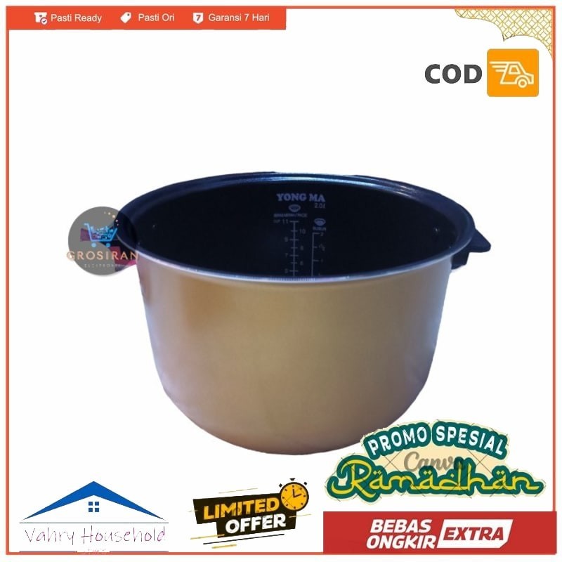 PANCI INNER POT 2L YONGMA MAGIC COM DIGITAL YONG MA SMC8017 ORIGINAL