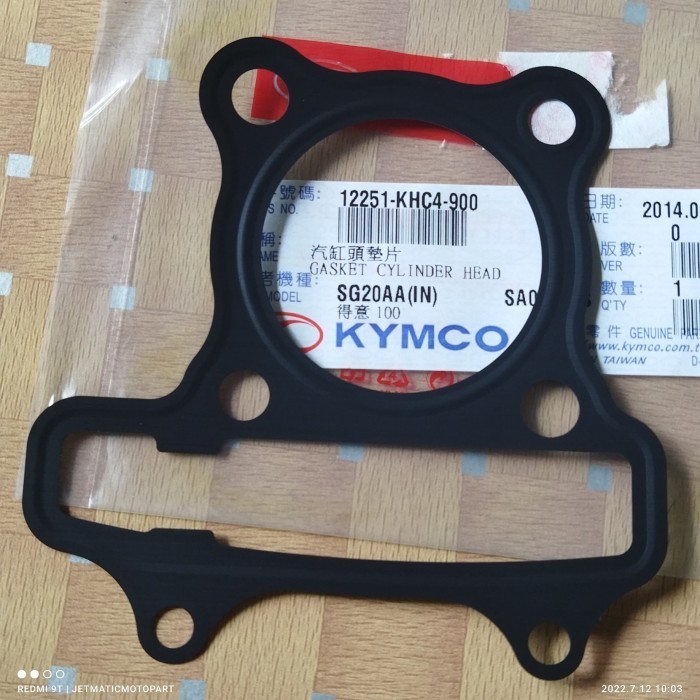 Gasket Head Cylinder Kymco Easy,Free Ex