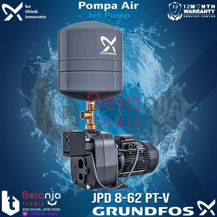 Grundfos Mesin Pompa Air Jpd 8-62 Jd Pt-V Jet Pump 60 Meter 1850 Watt