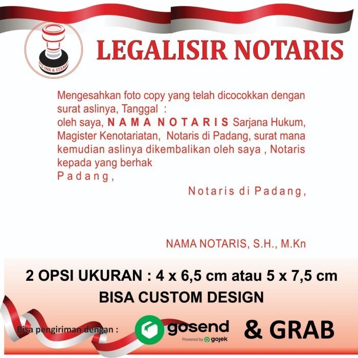 

Terlaris KYn Stempel Notaris Ppat Waarmerking Dan Legalisir Notaris UVd SALE