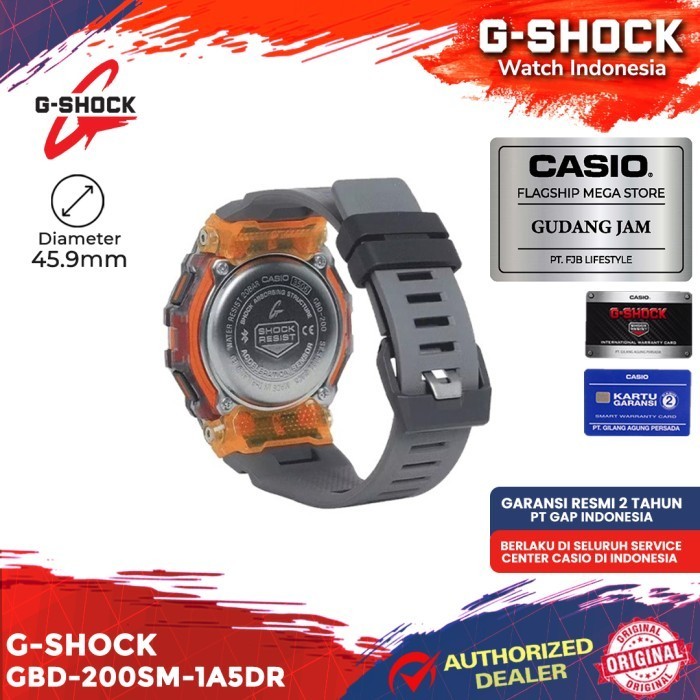 G-Shock Gshock Gbd-200Sm-1A5Dr Gbd-200Sm Gbd-200 Gbd200Sm Gbd 200Sm