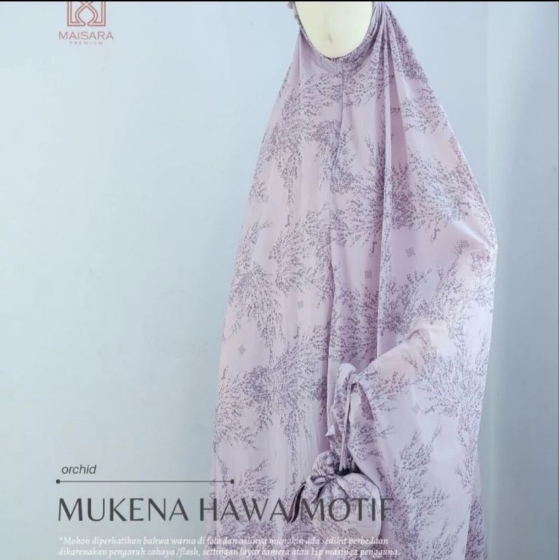 Mukena Maisara Premium Hawa Motif Warna Orchid