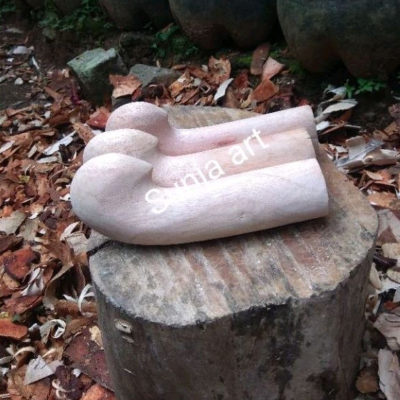 hendle golok akar suren/gagang golok kayu