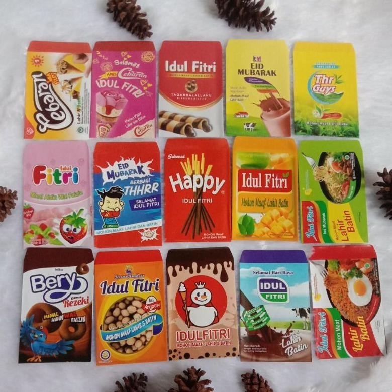 

Promo Amplop Angpau Lebaran Kertas Medium Seri Snack Jaminan Original