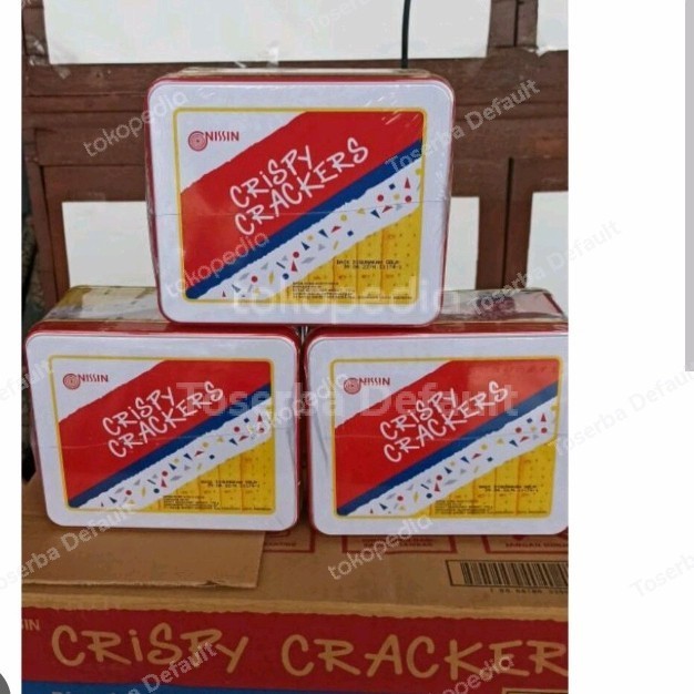 

siap kirim] [1 KARTON = 6 Kaleng @750GRAM] Nissin Crispy Crackers 1dus