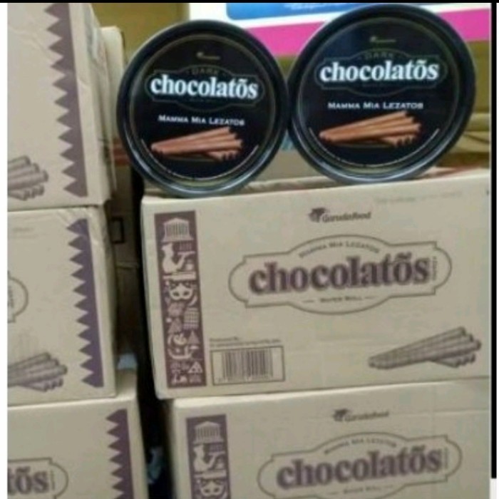 

:=:=:=:=] [1Karton = 6 Kaleng @190gram] Garudafood Dark Chocolatos