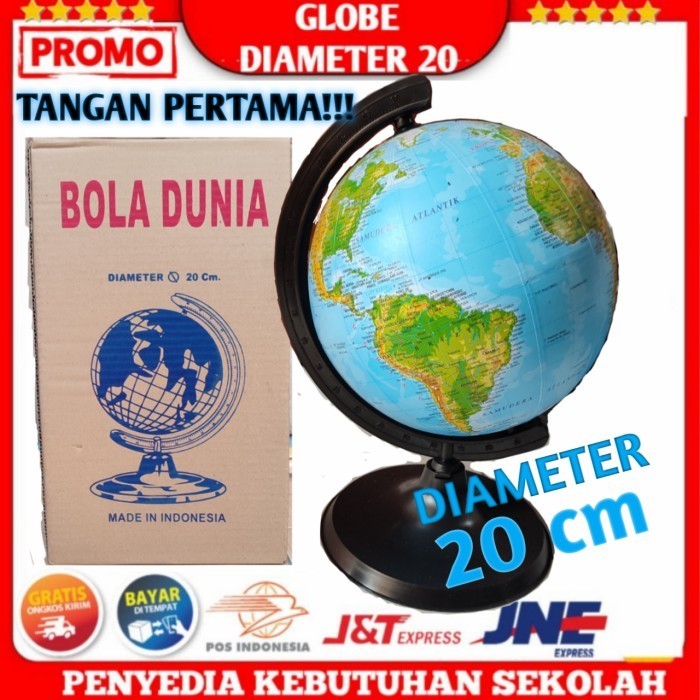 Globe Bola Dunia 20Cm , Globe Bola Dunia