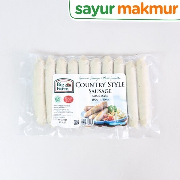 

Big Farm Chicken Sausage Country Style 360 gram Sayurmakmur