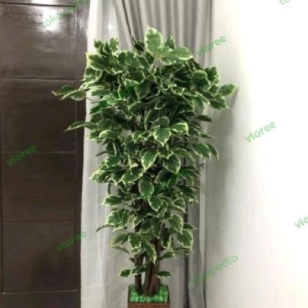 Tanaman Hias Artificial Besar 170Cm Sinfu Pohon Bunga Plastik Tinggi