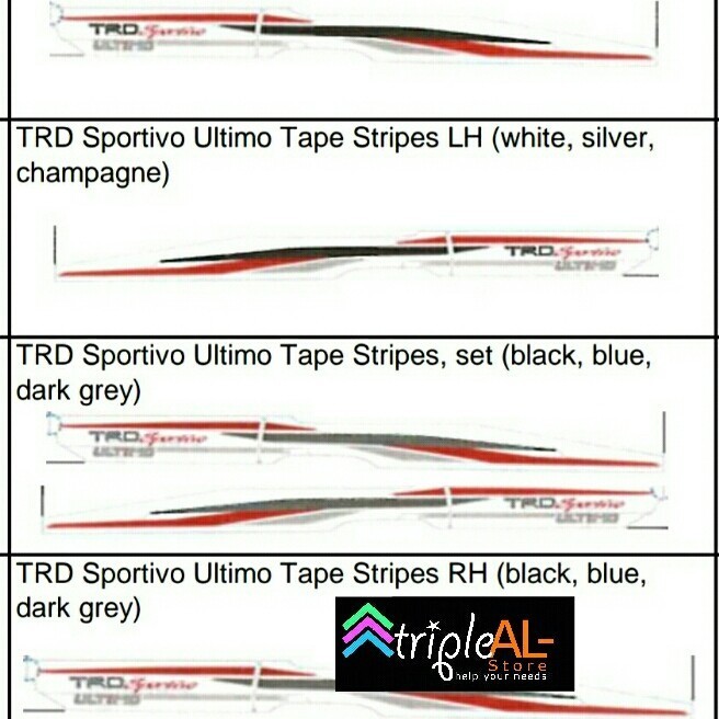 Terbaru Stiker Rush Trd Ultimo Sticker Original Toyota High Quality