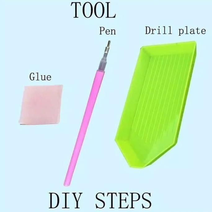 Diy Diamond Painting - Lukisan Berlian Pemandangan Desa Full Diamond