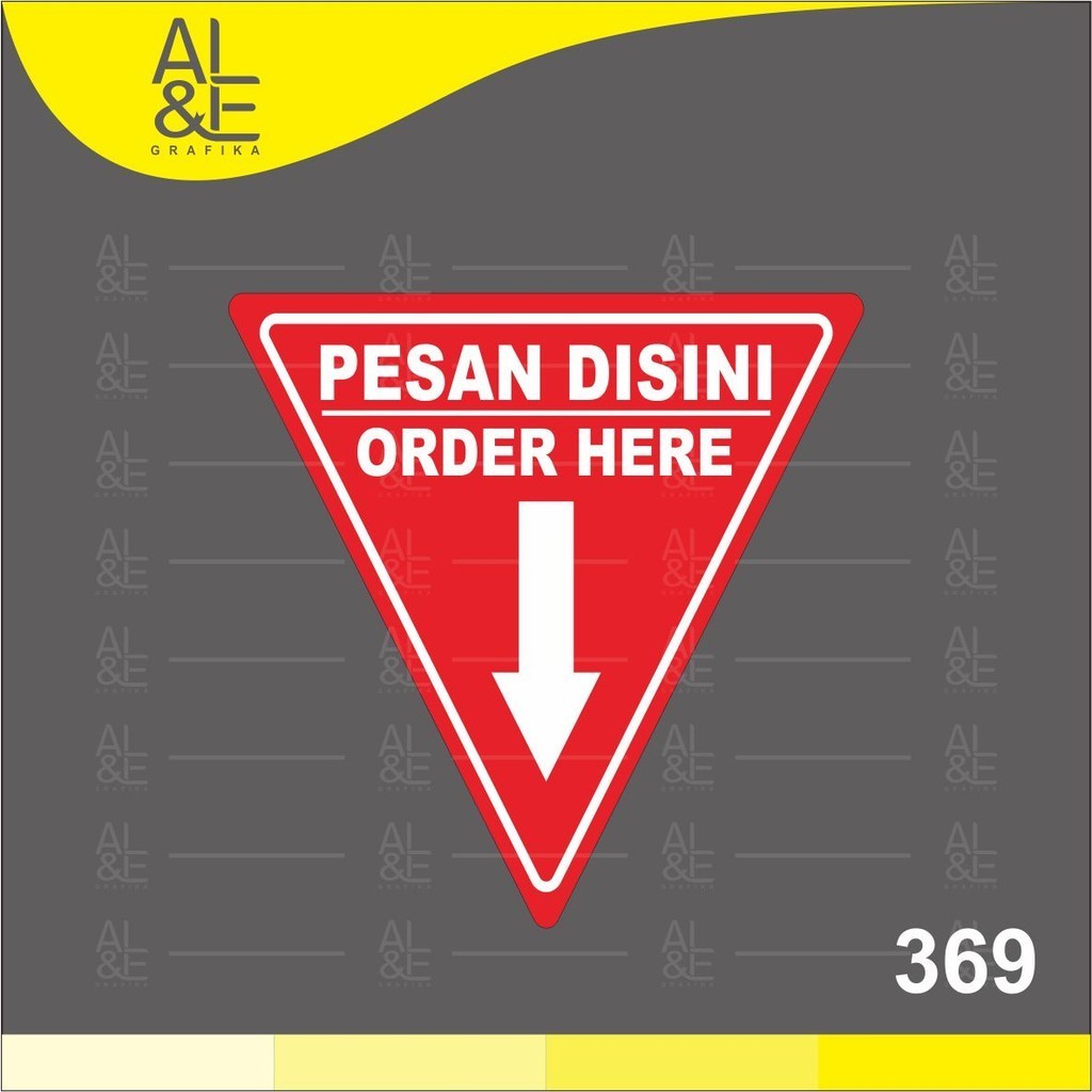 

370 - Stiker Bayar di Sini, Pay Here, Sticker Vinyl, Ritrama, Cetak Premium Indoor, Tahan air
