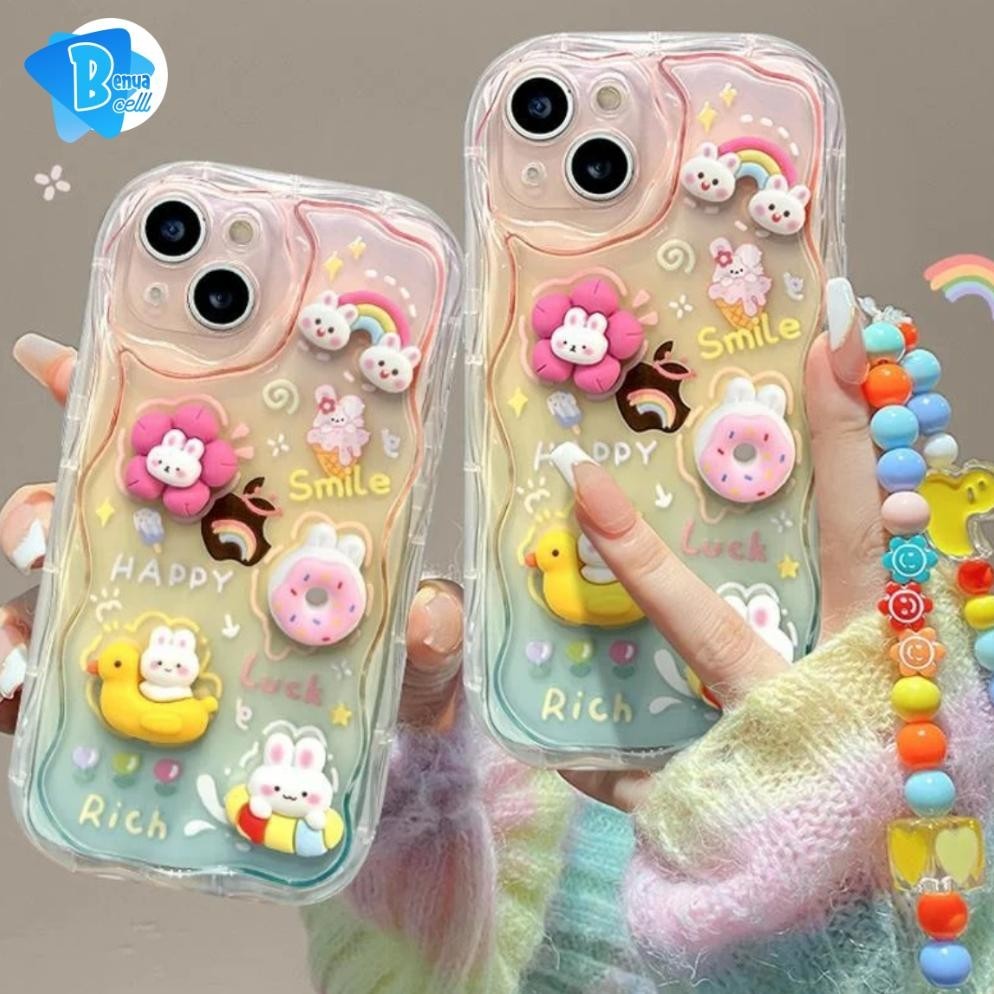Ready Ss868 Softcase Silikon 3D Caracter Happy Rich Smile Colourfull For Samsung J2 Prime Grand Prime A05 A05S A15 A02S A03S A03 A04 A04E M04 F04 A13 Lite A32 A14 A24 A32 M34 F34 M54 F54  4G 5G A35 A55 A25 Bc5449