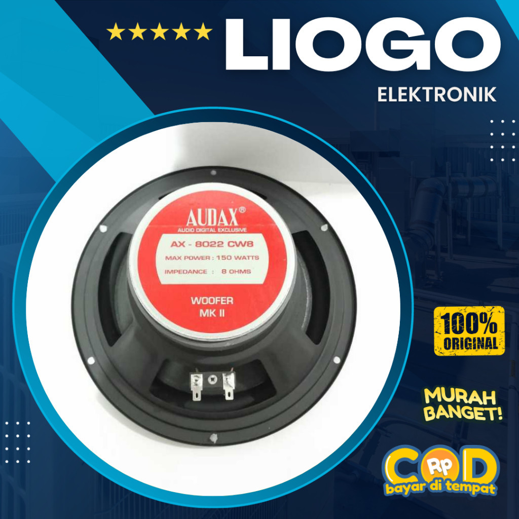 SPEAKER AUDAX AX 8022 Woofer 8 Inch AUDAX 8022 150 Watt