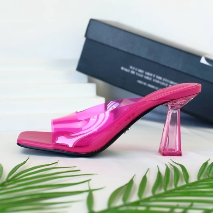 Sandal Heels Zara Transparan Wanita Original Branded Store F455