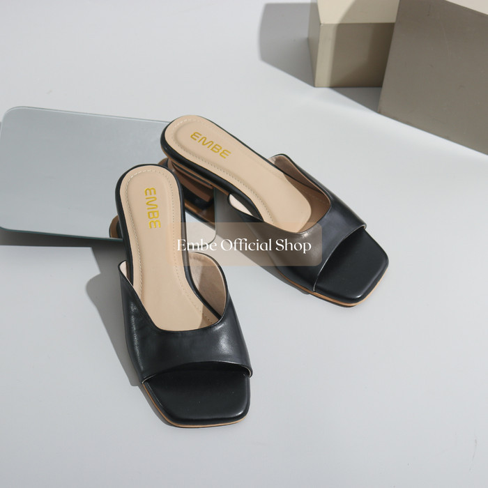 Embe Lenora Sandal Heels Wanita 2 Cm/Sandal Hak Tahu 2Cm Sandal Wanita