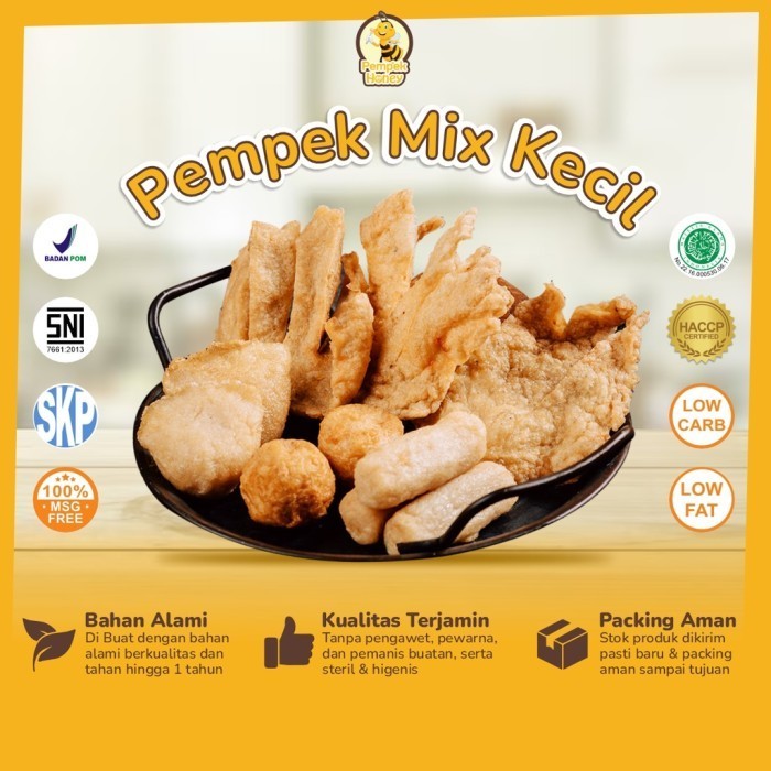 

Uinn - Pempek Honey Empek Empek Palembang Asli Mix Kecil Frozen Food Halal