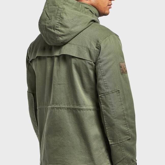 NEW PRETTY GREEN MENS HOODED M65 JACKET KHAKI ORIGINAL TSABITASARIN12