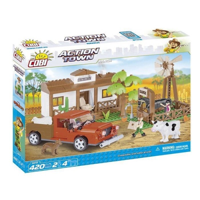 [MAINAN LEGO] COBI-1870 420 PCS ACTION TOWN - RANCH