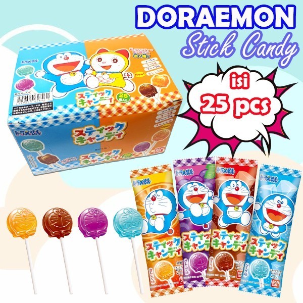 

] Doraemon Stick Candy 1 Box (Isi 25 Pcs)