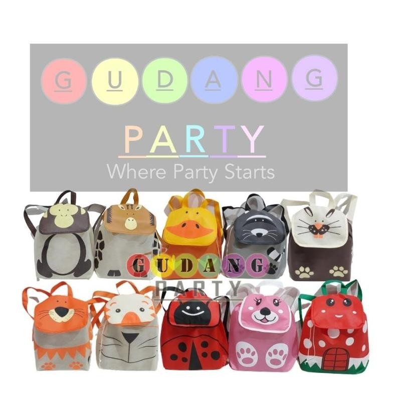 

Promo Terbatas" Spunbond Ransel Animal Tutup/Goody Bag Ransel Animal Tutup/Goody Bag Ultah/Tas Ultah/Tas Souvenir/Tas Bingkisan ||