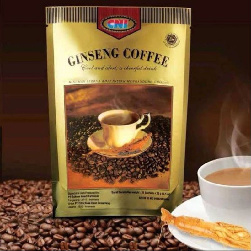 

KOPI GINSENG CNI GINSENG COFFEE ISI 20 SACHET ASLI ORIGINAL