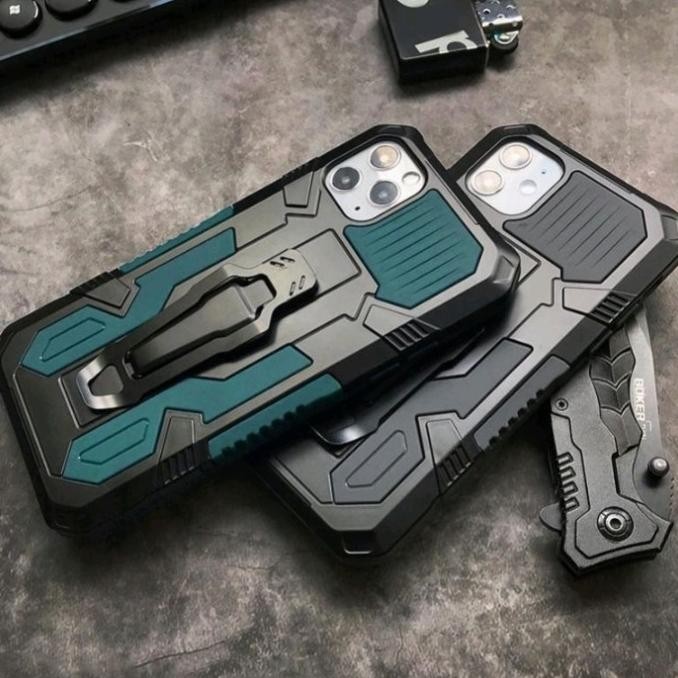 Miliki - Soft Case Belt SAMSUNG A21S M21 M31 M30S Case Robot Belt Clip Armor Hp - Hitam, SAMSUNG A21