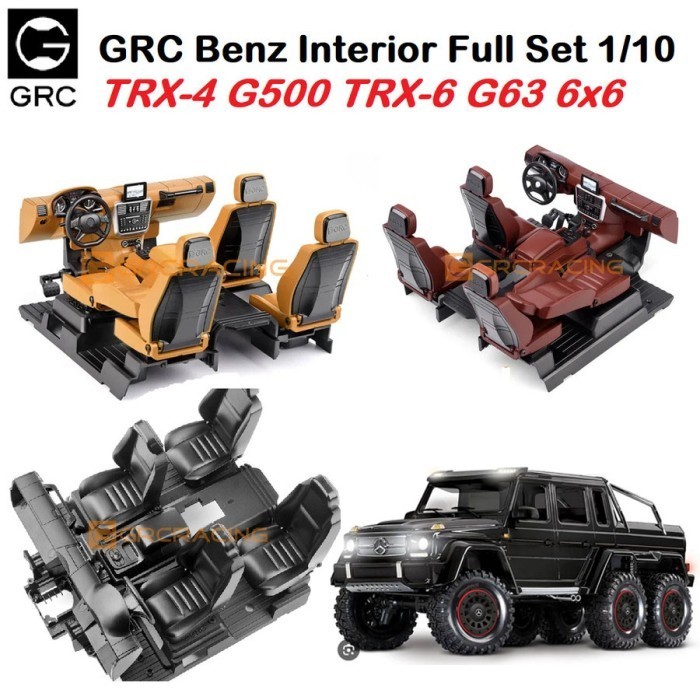 GRC Traxxas G500 G63 Cockpit Interior 1/10 RC TRX4 TRX-4 TRX6 TRX-6